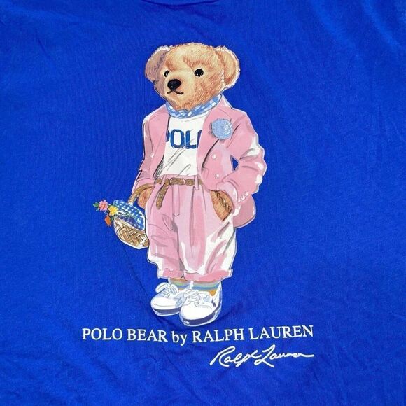 Polo Ralph Lauren Polo Bear Picnic Women’s XXL Short Sleeve T-Shirt Tee Crewneck - Picture 2 of 11